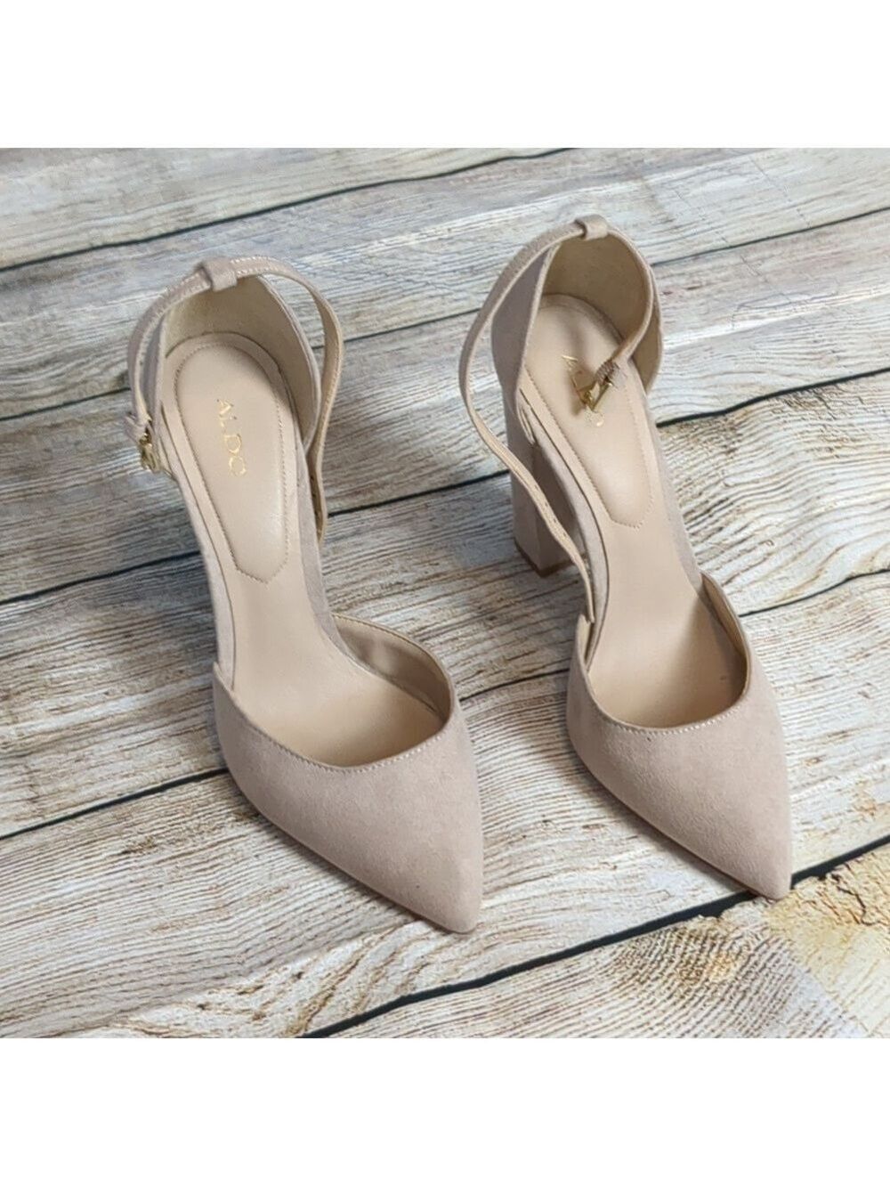 Aldo pink high heel shoes size 7